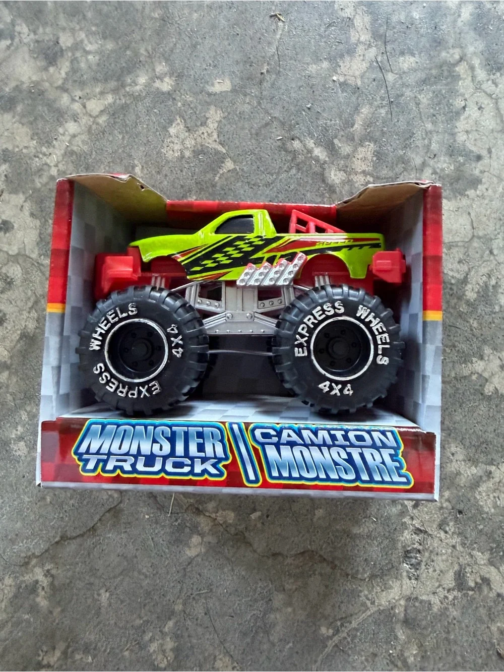 Green & Red Monster Truck Toy - Express Wheels